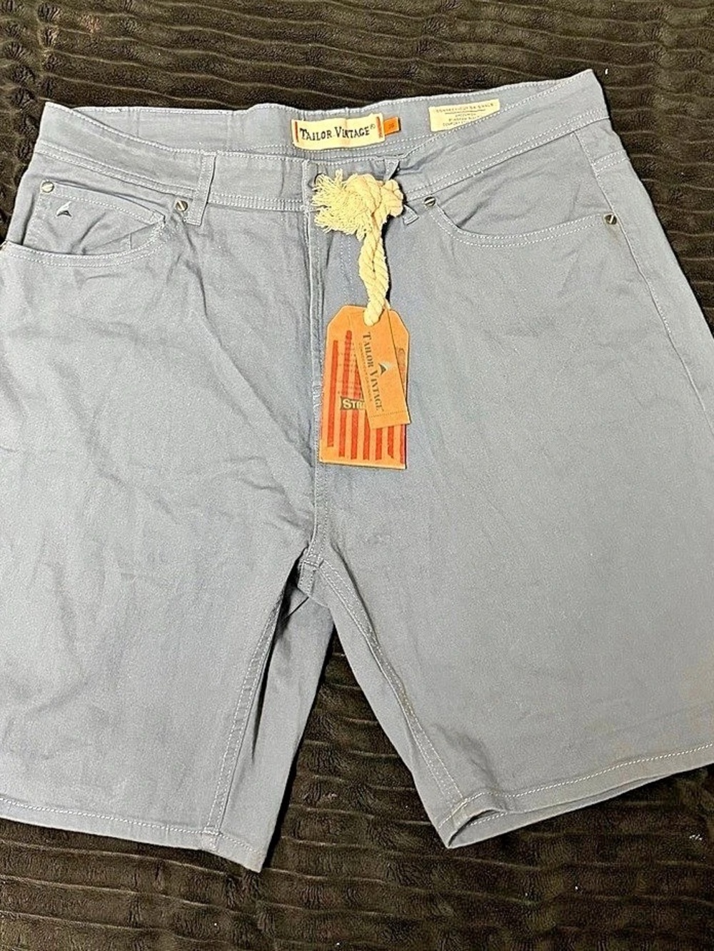 Tailor Vintage Greenwich 8" Inseam Slim Fit Comfort Stretch Men's Stretch Shorts